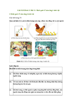 Bài 11: Khái quát về cảm ứng ở sinh vật | Giải Sinh 11 Cánh diều