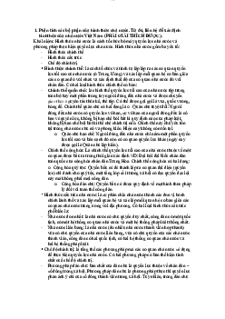 Câu hỏi lý thuyết Pháp luật đại cương | Trường Đại học Khoa học, Đại học Thái Nguyên