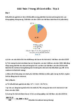 Giải Toán 7 Bài 4: Biểu đồ hình quạt tròn | Cánh diều