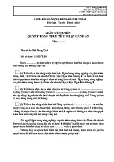 GIẤY UỶ QUYỀN  QUYẾT TOÁN THUẾ THU NHẬP CÁ NHÂN | Học viện Hành chính Quốc gia