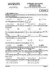 Đề giữa kì 2 Toán 10 năm 2024 – 2025 trường THPT Lục Nam – Bắc Giang có đáp án