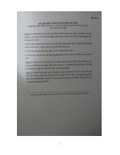 Đề thi hết môn học kì  1 Phân tích môi trường năm học 2025-2026  - trường đại học Khoa học tự nhiên – Đại học quốc gia hà nội.