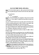 Bài tập Nhiệt Động Hóa Học và Điện Hóa Ăn Mòn | Hoá Lý 1 | Trường Đại học Khoa học Tự nhiên, Đại học Quốc gia Hà Nội