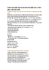 Cách tính diện tích hình tròn khi biết chu vi đơn giản, dễ hiểu nhất