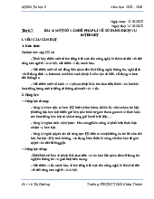 Giáo án Bài 4 Một số vấn đề pháp lý về sử dụng internet | Tin học 9