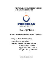 Tìm hiểu thuật toán K-Means Clustering | Bài báo cáo học phần Khai phá dữ liệu | Trường Đại học Phenikaa