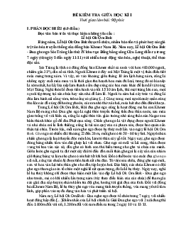 Giải đề thi giữa học kì 1 lớp 10 năm 2023 - 2024 sách Cánh diều | Ngữ văn 10  bộ 2