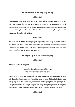 Tổng hợp mở bài Ai đã đặt tên cho dòng sông (44 Mẫu) | Văn mẫu 11 Chân trời sáng tạo