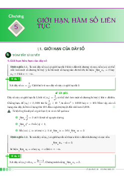 Bài giảng giới hạn, hàm số liên tục Toán 11 Kết Nối Tri Thức Với Cuộc Sống