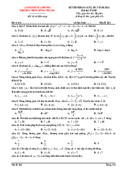 Đề thi thử THPTQG lần 2 năm 2023 – 2024 trường THPT Hùng Thắng – Hải Phòng