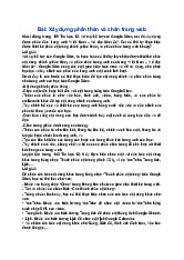 Giải SGK Tin học 12 Kết nối tri thức Bài 25: Xây dựng phần thân và chân trang web