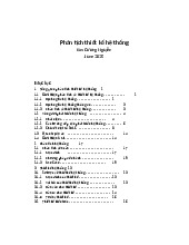 Giáo trình môn Phân tích và thiết kế hệ thống | Trường Đại học Bách Khoa Hà Nội