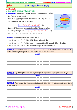 Bài toán phương trình mặt cầu – Diệp Tuân Toán 12