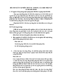 Đề cương ôn tập Luật đại cương | Trường Cao đẳng Kinh tế Kế hoạch Đà Nẵng