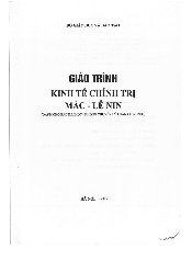 Giáo trình học phần môn Kinh tế chính trị | Đại Học Hà Nội