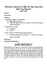 Tiểu luận về Quyền Sở Hữu Trí Tuệ trong Thời Đại Công Nghệ Số | Môn Thiết Kế Hướng Đối Tượng - Đại Học Kinh Doanh Và Công Nghệ Hà Nội
