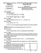 Đề học sinh giỏi Toán 6 năm 2024 – 2025 phòng GD&ĐT Triệu Sơn – Thanh Hóa
