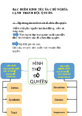 ĐẶC ĐIỂM KINH TẾ CỦA CHỦ NGHĨA CẠNH TRANH ĐỘC QUYỀN.