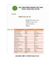 Kịch bản phiên toà diễn môn Pháp luật đại cương  | Học viện Nông nghiệp Việt Nam