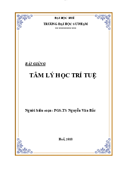 Các vấn đề liên quan đến tâm lý học | môn Tâm Lý học giáo dục | Đại học Sư Phạm Hà Nội