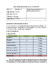 Tâm lý học giáo dục - Mẫu  cáo đánh giá trẻ em bằng thang đo PEP