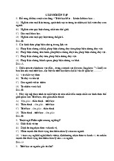 Câu hỏi trắc nghiệm ôn tập triết / Trường Đại học Kinh tế - Tài chính thành phố Hồ Chí Minh