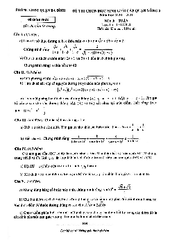 Đề học sinh giỏi Toán 9 vòng 2 năm 2020 – 2021 phòng GD&ĐT Ba Đình – Hà Nội