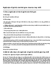 Nghị luận về giá trị của thời gian chọn lọc hay nhất | Ngữ văn 9