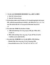 Bài tập mã hóa TSL - Ôn tập mã hóa tín hiệu và điều chế số | Trường Đại học Công nghệ thông tin và Truyền thông Việt Hàn, Đại học Đà Nẵng