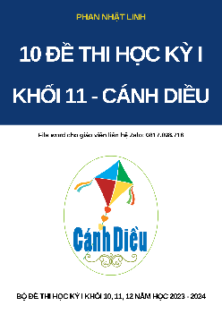 Top 10 đề kiểm tra cuối học kỳ 1 môn Toán 11 Cánh Diều có đáp án