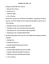 Đề trắc nghiệm - Môn Thị trường và các định chế tài chính - Đại Học Kinh Tế - Đại học Đà Nẵng
