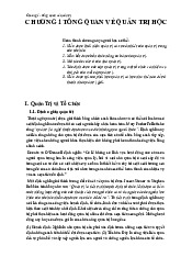 Giáo Trình Môn Quản trị học đại cương | Đại học Bách Khoa Hà Nội