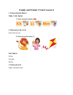 Family and Friends 3 Unit 6 Lesson 4 I have a new friend