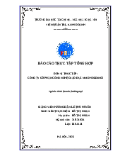 báo cáo thực tập về công ty cổ phần