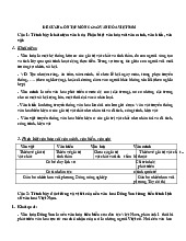 ĐỀ CƯƠNG ÔN TẬP MÔN CƠ SỞ VĂN HÓA VIỆT NAM: Đặc Trưng & Tiến Trình Phát Triển