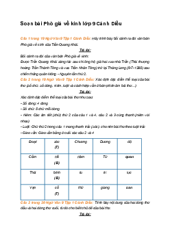 Soạn bài Phò giá về kinh | SGK Ngữ Văn 9 Cánh Diều (Tập 1)