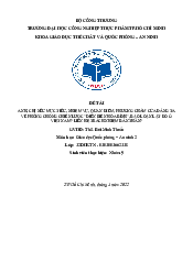 Bài tiểu luận - Giáo Dục Quốc Phòng-An Ninh | Đại học Công nghiệp Thực phẩm Thành phố HCM