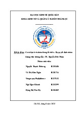 Cơ sở Hành vi Nhóm trong Tổ chức và Ra Quyết định Nhóm | Môn Hành vi tổ chức - Đại học Kinh Tế Quốc Dân
