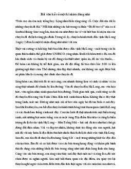 Những Bài văn kể về một kỉ niệm đáng nhớ | Đại học Sư Phạm Hà Nội