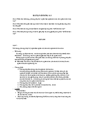 Bài tập chương 1 + 2 - Khoa học chủ nghĩa xã hội | Học viện Phụ nữ Việt Nam