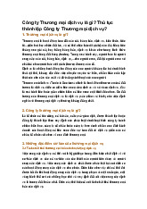 Công ty Thương mại dịch vụ là gì? Thủ tục thành lập Công ty Thương mại dịch vụ?