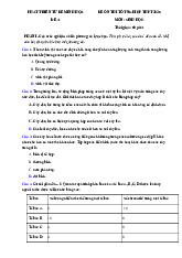Đề thi thử tốt nghiệp THPT 2025 môn Sinh học bám sát đề minh họa - Đề 41