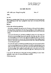 Bài Kiểm Tra Giữa Kỳ Marketing Du Lịch | Trường Đại học Thương Mại