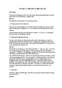 Giải bài 28: Tạo ảnh động | Tin học 11 Kết nối tri thức