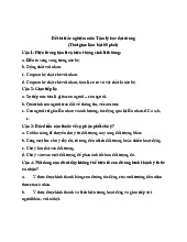 Đề thi trắc nghiệm Môn Tâm lý học đại cương | Đại học Sư phạm Hà Nội 2