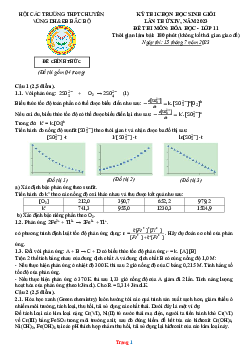 TOP 20 đề thi HSG Hóa 11 năm 2023 (có đáp án)