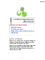 Tài liệu Giới thiệu Ngôn ngữ Lập trình Python C1: Các Khái Niệm Cơ Bản | Đại học Lạc Hồng