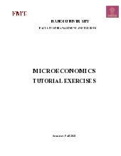 Giáo trình Microeconomics Tutorial Excercises - Kinh tế vi mô | Trường Đại học Hà Nội
