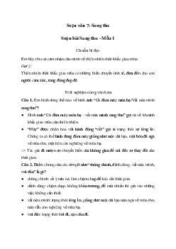 Sang thu | Soạn văn 7 Chân trời sáng tạo
