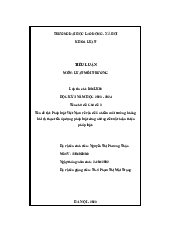 Tiểu luận môn luật môi trường | Trường đại học Lao động - Xã hội